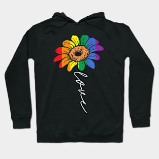 Love SunFloral LGBTQ Flag Gay Pride Ally Hoodie